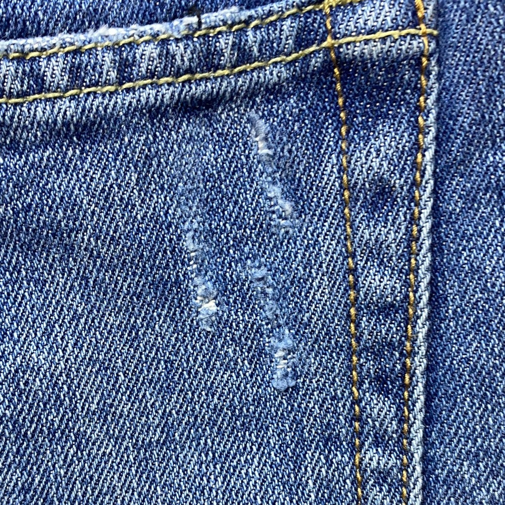 We The Free Light Blue Distressed Jean Shorts - Picture 4 of 9